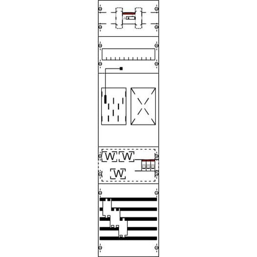 Striebel&John - Zählerfeld Mess- u. Wandlerfeld KA4608 kpl. BH3