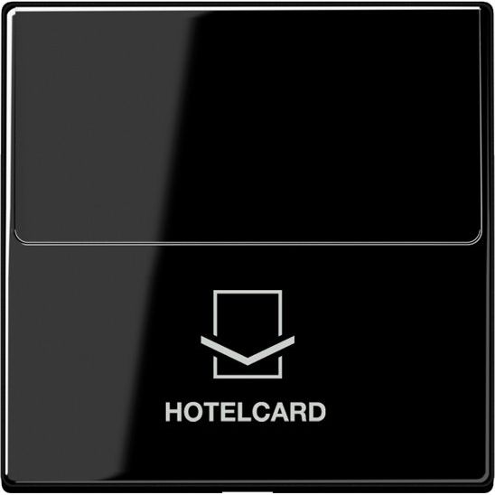 Jung - Abdeckung/Bedienelement für Installationsschalterprogramme Hotelcard-Schalter sw A 590 CARD SW ohne Taster-Einsatz