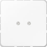 Jung - Abdeckung/Bedienelement für Installationsschalterprogramme Blind-Abdeckung aws CD 561 B WW kompl.mit Tragring