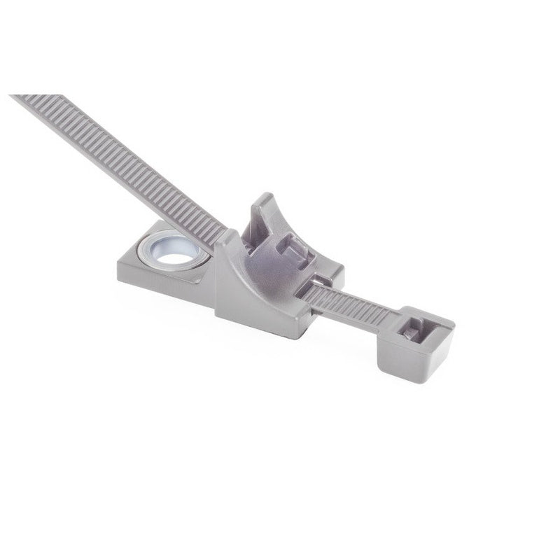 HellermannTyton - Kabelbinder Befestigungsbinder 156-00407(100) grau − 100 Stück