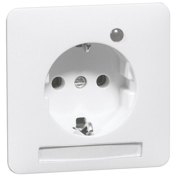Peha - Schalter-/Steckdosenkombination Steckdose SCHUKO reinweiß H80.6511.02SINALED/4 Beschriftungsf. LED
