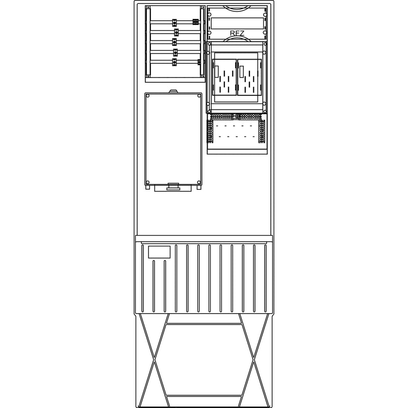 Elsta Mosdorfer - Zähler-Komplettschrank Zähleranschlusssäule ZS322B.S6 A320 S6 2Z BKEI