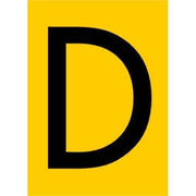 Jahn - Kennzeichnungsmaterial Zahlen+Buchstaben 06/018-D gelb − 10 Stück