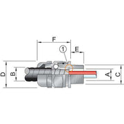 Stahl - Kabelverschraubung CMP Kabelverschraubung 243564 13 17 mm