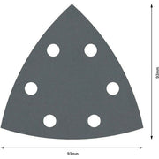 Bosch - Schleifpapier/Schleifvlies PRO F355 Schleifblatt, 93 2608605199 mm, G600, 5-tlg