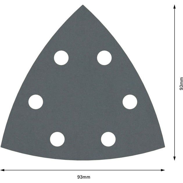 Bosch - Schleifpapier/Schleifvlies PRO F355 Schleifblatt, 93 2608605199 mm, G600, 5-tlg