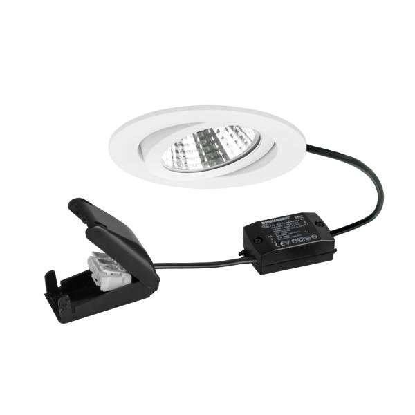 Brumberg Leuchten - Downlight/Strahler/Flutlicht LED-Einbaustrahler 230V 38463173 3000K, ws