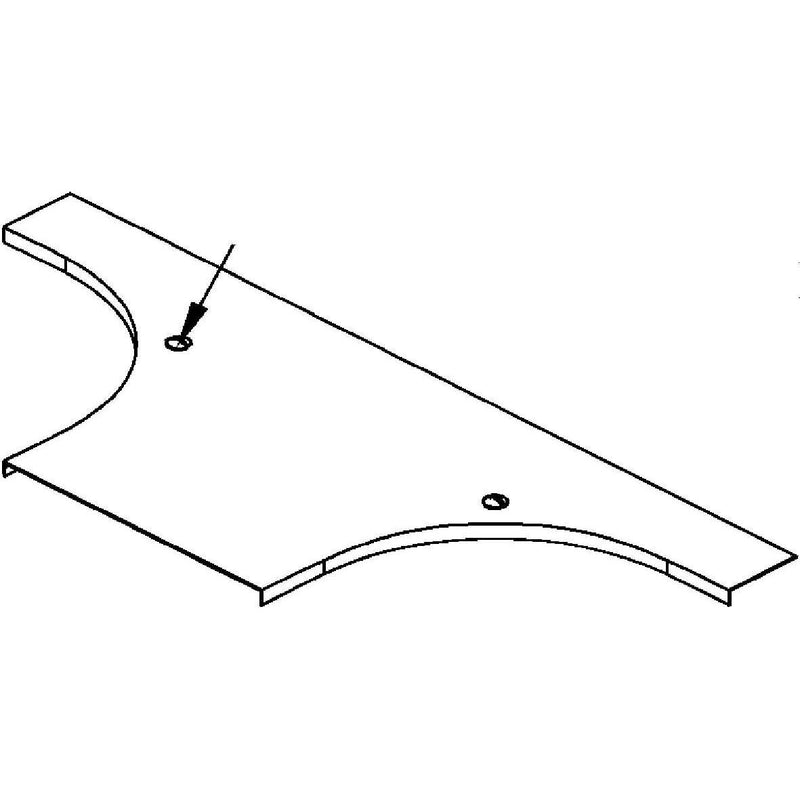 Niedax - Deckel Anbau-Abzweigstück für Kabeltragsystem Deckel, F-Verz RTADV 400 F