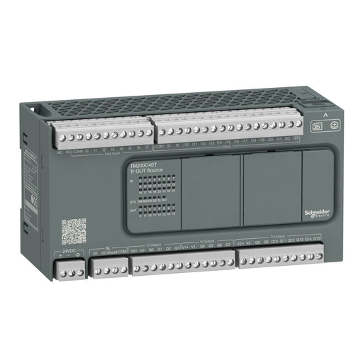 Schneider Electric - SPS-Grundgerät M200 40I/O,Dc24, 24 In, TM200C40T 16 Out Tr. Pnp