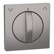 Merten - Abdeckung/Bedienelement für Installationsschalterprogramme Zentralplatte nickelmet MEG3875-6050 Roll.Tast-Rastschalt