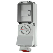 Mennekes - CEE-Steckdose abschaltbar, abgesichert (IEC 60309) Wanddose DUO 7248 32A,4p,6h,400V,IP67