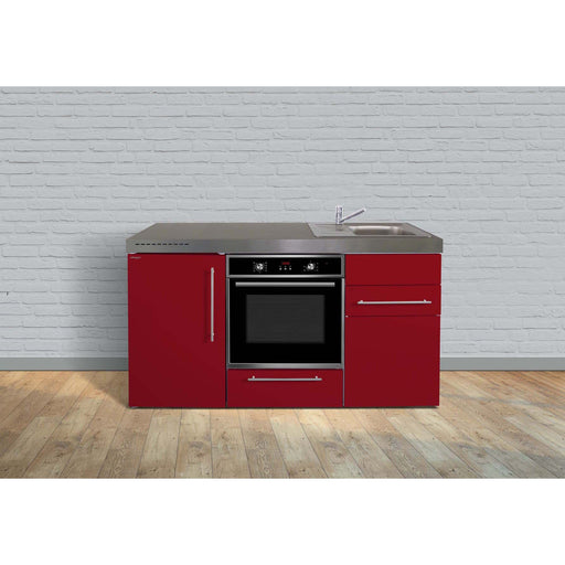 Stengel - Mini-Küche Miniküche Premiumline MPBBR160BOGKFliBreS Bordeauxrot