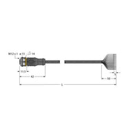 Turck - Konfektioniertes Sensor-Aktor-Kabel Aktuator- u. Sensorleitung RKC12T-6/TEL PVC