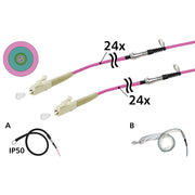 Metz Connect - System-Patchkabel LWL OpDAT VIK Universalkabel 152U247JJ5030G 24xOM4, LC-LC, 30 m
