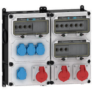 Bals Elektrotech - CEE-Steckdosen-Kombination (IEC 60309) Steckdosen-Kombination 89128 Größe DUO