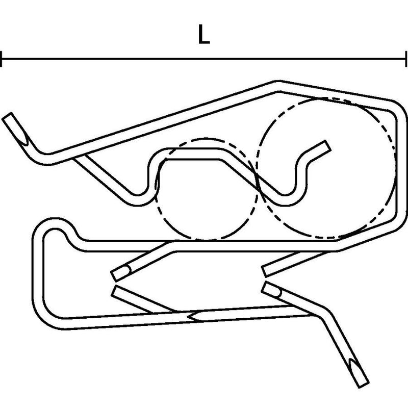 HellermannTyton - Befestigungssockel und -element für Kabelbinder Metal Edge Clip MSC2 MSC2 SS 100 St. − 100 Stück