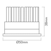 Nobile - LED-Modul LED Modul D50 mit Linse 8053211000 warmweiß