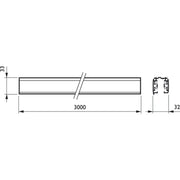 Philips Lighting - Stromschiene 3-Phasen-Stromschiene RCS750 3C L3000 ALU