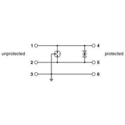 Phoenix Contact - Überspannungsableiter für Informations-/MSR-Technik Überspannungsschutzgerät TTC-6-2-24DC-PT