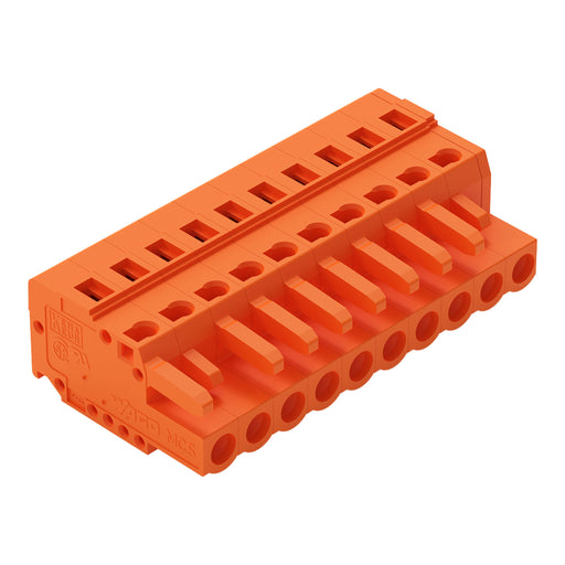 WAGO - Kabelsteckverbinder für Leiterplattensteckverbinder Federleiste 231-310/026-000 10p 5,08mm orange − 50 Stück