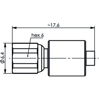 Telegärtner - Abschlusswiderstand SMC-Abschlusswiderstand 100024912 (F) 1W,34dB,2GHz