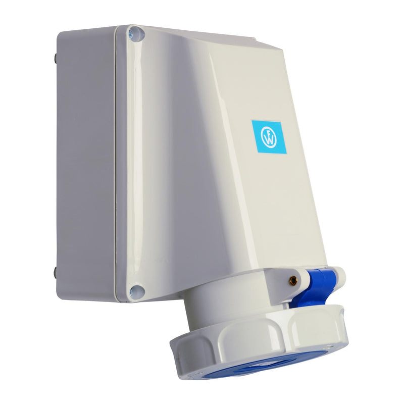 Walther Werke - CEE-Steckdose (IEC 60309) Wandsteckdose 63A 169409 4P 230V 9h IP67 − 1 Stück