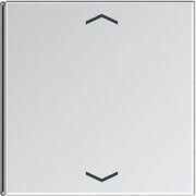 Jung - Abdeckung/Bedienelement für Installationsschalterprogramme Taste 4-fach alu AL 2404 TSAP 14 Symbol Auf/Ab − 1 Stück