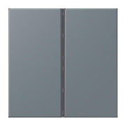 Jung - Abdeckung/Bedienelement für Installationsschalterprogramme Tastensatz 2fach LC 402 TSA 251 gris 59