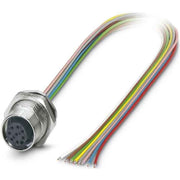 Phoenix Contact - Rundsteckverbinder, feldkonfektionierbar (Industriesteckverbinder) Wanddurchführung SACC-DSI-FS #1542732 Sensor-/Aktor