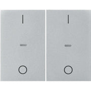 Berker - Abdeckung/Bedienelement für Installationsschalterprogramme Abdeckung Tastsensor-Modul 80962371 2-fach alu