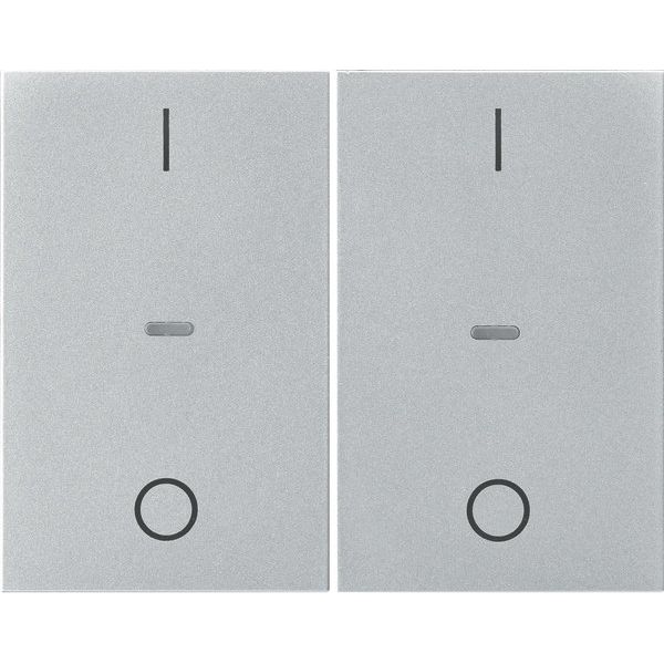 Berker - Abdeckung/Bedienelement für Installationsschalterprogramme Abdeckung Tastsensor-Modul 80962371 2-fach alu