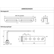 Scharnberger+Hasenbein - Mechanisches Zubehör/Ersatzteile für Leuchten Eckhalter 180-270mm 39473