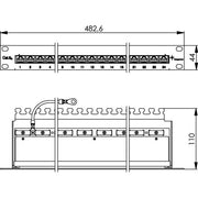 Telegärtner - Patchpanel Kupfer Patchpanel 100007035 Cat.6A