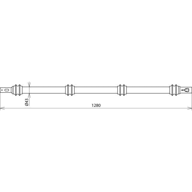 DEHN - Zubehör/Ersatzteile für Sicherheitsgeräte Isolierteil m. Steckkuppl. IT STK 43 1280 D 43mm L 1280mm