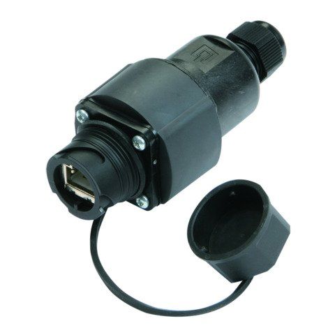 Telegärtner - Kommunikationsanschlussdose Kupfer Industrie STX V1 Freie Anschlussdose 100007449 RJ45 Modul B Cat.6A