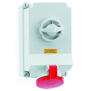 Bals Elektrotech - CEE-Steckdose abschaltbar, abgesichert (IEC 60309) Wandsteckdose abschaltbar 16605 verriegelt 63A 4p 4