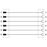 Phoenix Contact - Konfektioniertes Sensor-Aktor-Kabel Sensor-/Aktor-Kabel SAC-6P-DTMS/#1415035