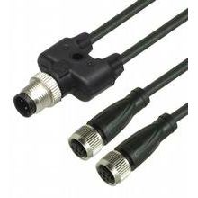 Pepperl+Fuchs Fabrik - Passiver Sensor-/Aktor-Verteiler (mit Leitung) Y-Verbindungskabel V15-G-BK0,6M #309708 − 1 Stück