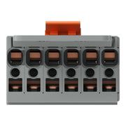 WAGO - Ein- und mehrpolige Klemmenleiste 1-Leiter-Federleiste 769-106/144-000 CAGECLAMP,4mm²,gr − 10 Stück