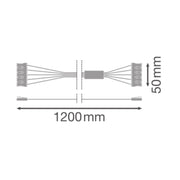 Ledvance - Elektrisches Zubehör/Ersatzteile für Leuchten Durchgangsverdrahtung 1,5m DP 1500 TH-KIT 5x2.5 5x2,5 − 1 Stück