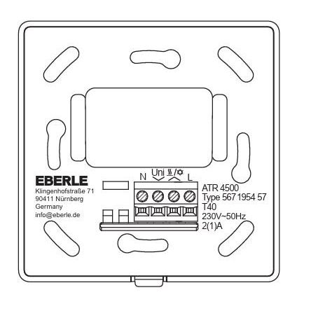 Eberle Controls - Raumthermostat AP-Thermostat ATR 4500 Raumregler, 530 C, R