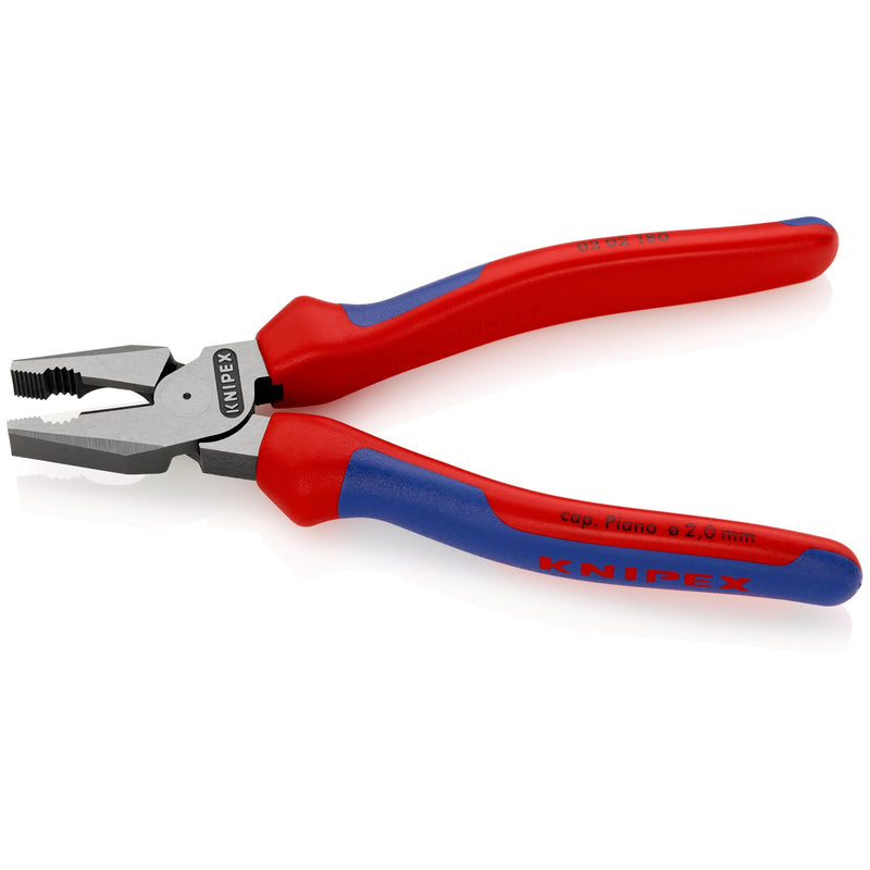 Knipex - Kombizange Kraft-Kombizange 02 180 SB schwarz, 180mm