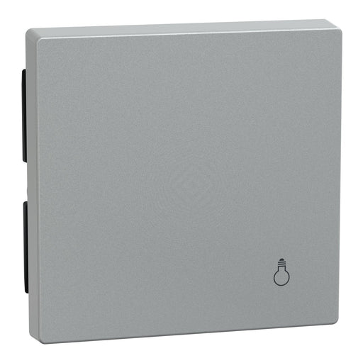 Merten - Abdeckung/Bedienelement für Installationsschalterprogramme Wippe Licht alu MEG3302-0460 Wech/Kreuz/Tast/Ein