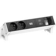 Bachmann - Mehrfachsteckdose Steckdosenleiste 902.953 DESK2 2xUTE 1xUSB