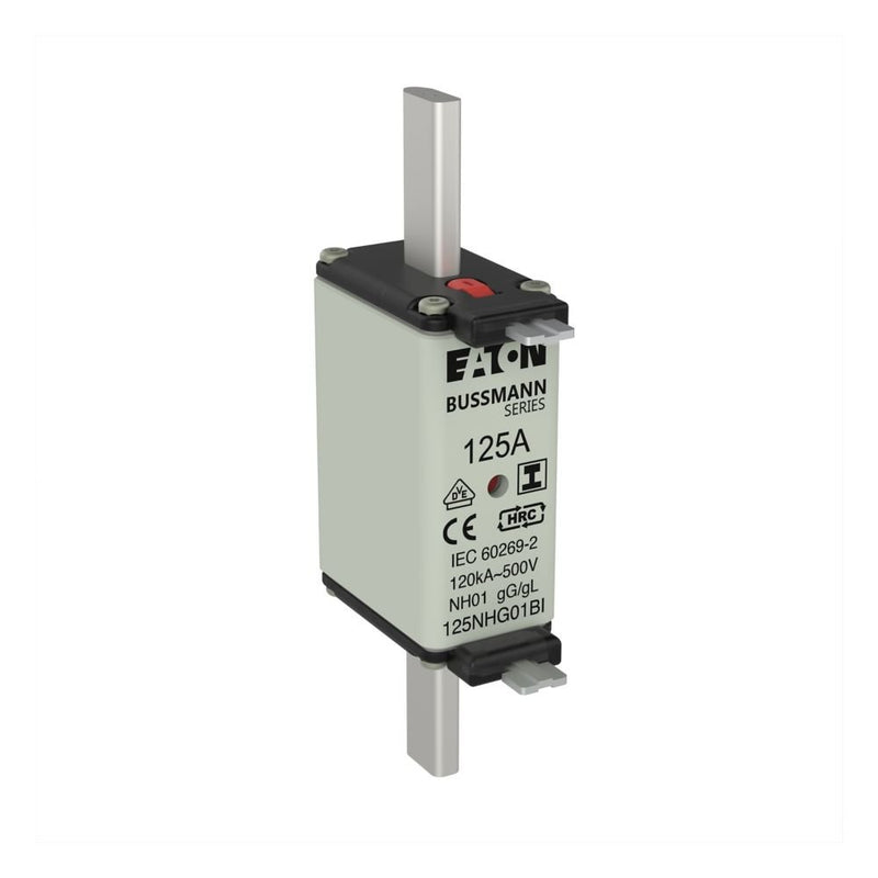 Eaton - Messersicherung Sicherungseinsatz Nieders. 125NHG01BI 125A AC 500V 120kA − 3 Stück