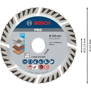 Bosch - Trenn-/Schleifscheibe PRO Multi Material 2608615060 Diamanttrennscheibe