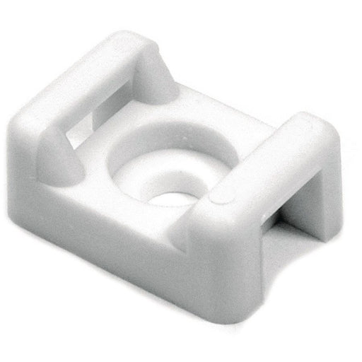 HellermannTyton - Befestigungssockel und -element für Kabelbinder Befestigungssockel CTM2 ws − 100 Stück