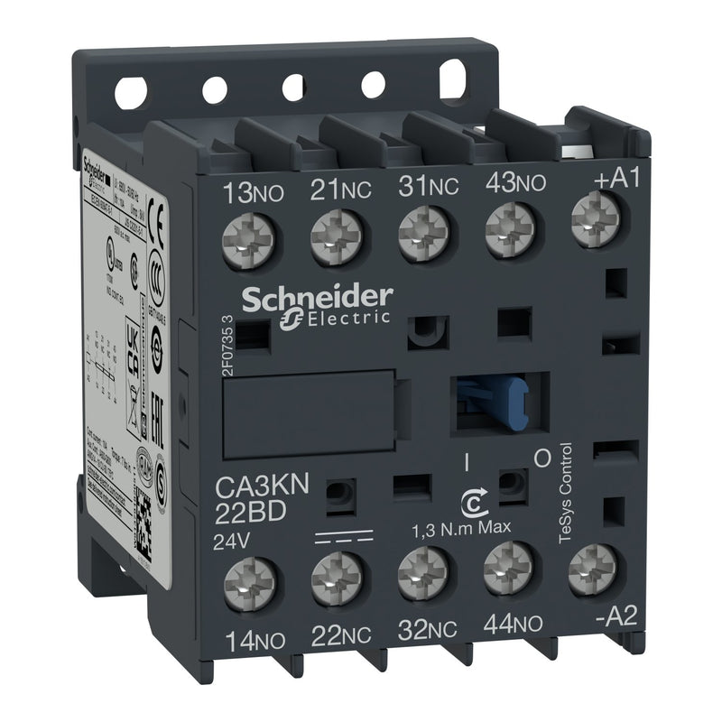 Schneider Electric - Hilfsschütz, Relais Hilfsschütz CA3KN22-BD 2S 2Ö 24VDC