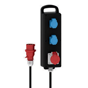 Bals Elektrotech - CEE-Steckdosen-Kombination (IEC 60309) Vollgummi-Blockverteiler 5311