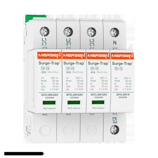 Mersen - Überspannungsableiter für Energietechnik/Stromversorgung Überspg.-Ableiter Typ 2+3 STPT23-20K320V-4PG 20kA Uc320V 3+1 TT